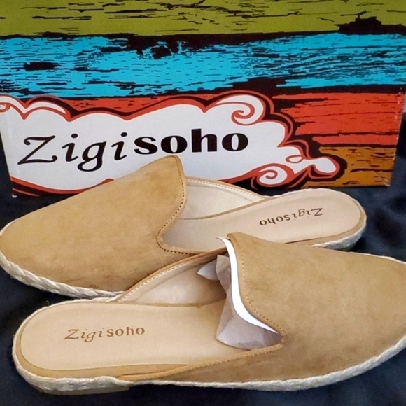 Zigi Soho Women's Kailee Espadrille Mules Size 10, Sand Color - Picture 2 of 6